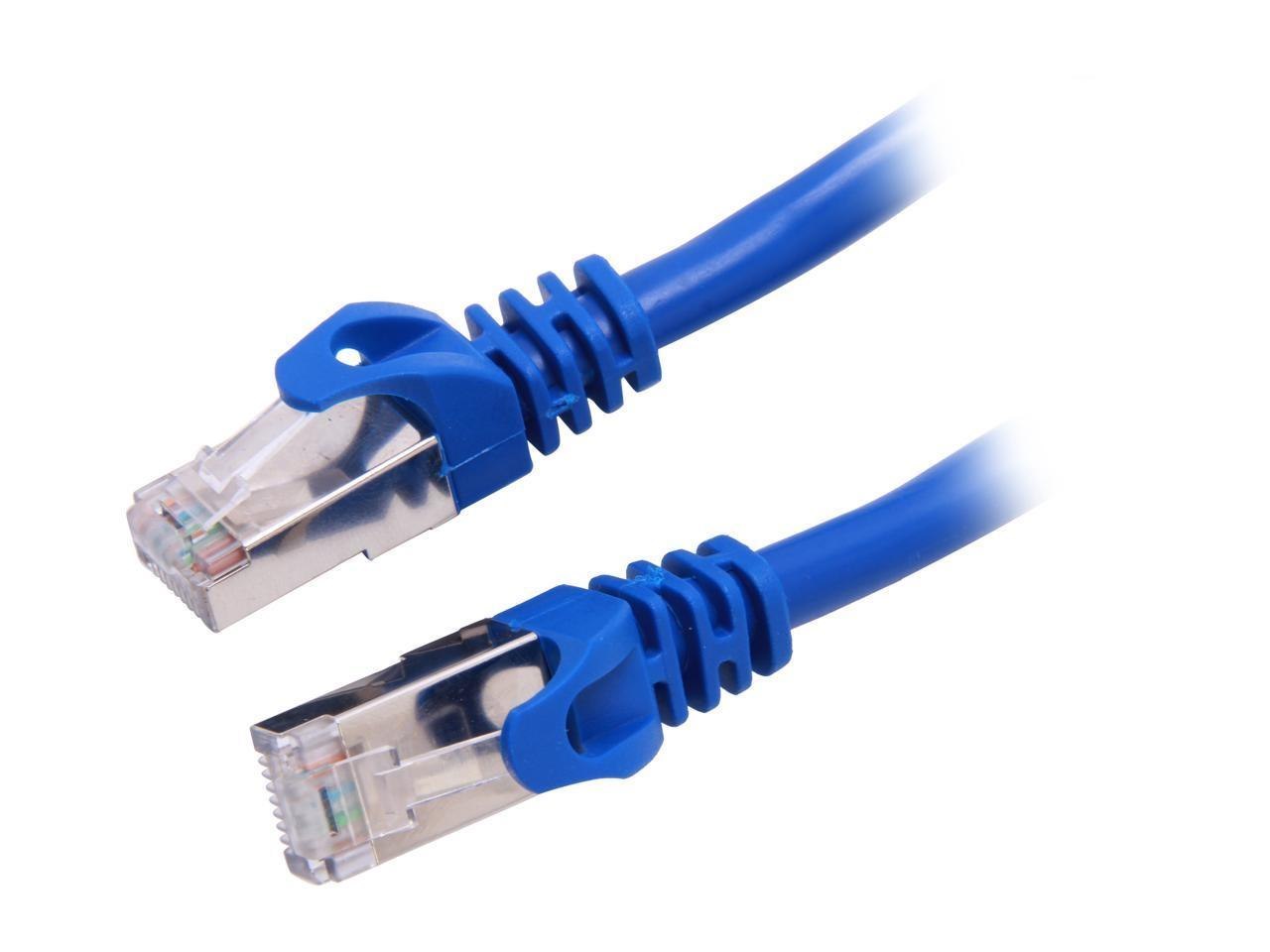 Rosewill RCNC-12010 3 FT. Cat 6A Blue Shielded Cat 6A Screened Shielded Twist Pairing (SSTP) Enhanced 550MHz Network Ethernet Cables