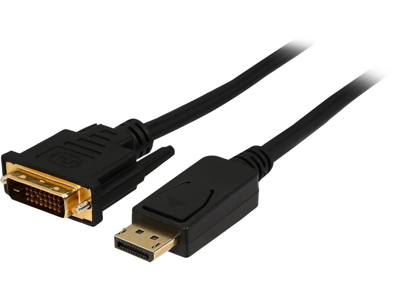 Rosewill Cl-Dp2dvi-10-Bk 10 FT. 28Awg DisplayPort Male To Dvi-D(24+1) Male Passive Adapter Converter Cable