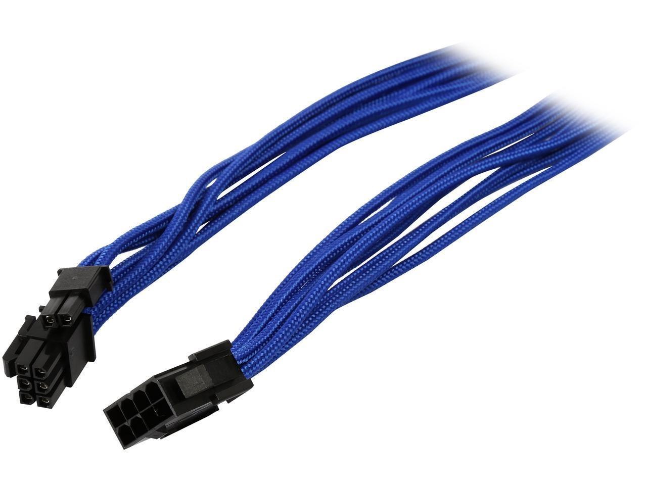 Phanteks PH-CB8V_BL 8 To 8 (6+2) Pin Vga Extension Cable 500MM Length