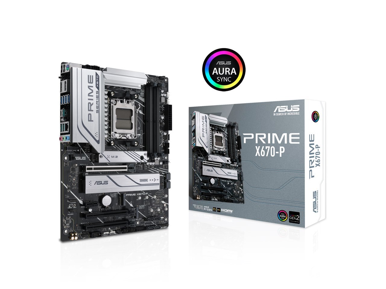 Asus Prime X670-P Socket Am5 (Lga 1718) Ryzen 7000 Atx Motherboard (DDR5