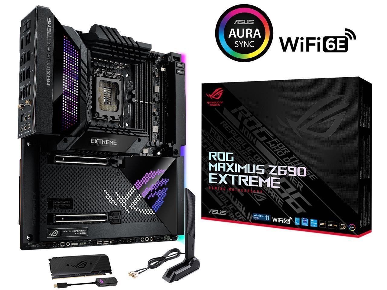 Asus Rog Maximus Z690 Extreme (WiFi 6E) Lga 1700(Intel®12th&13th Gen) Eatx Gaming Motherboard (PCIe 5.0