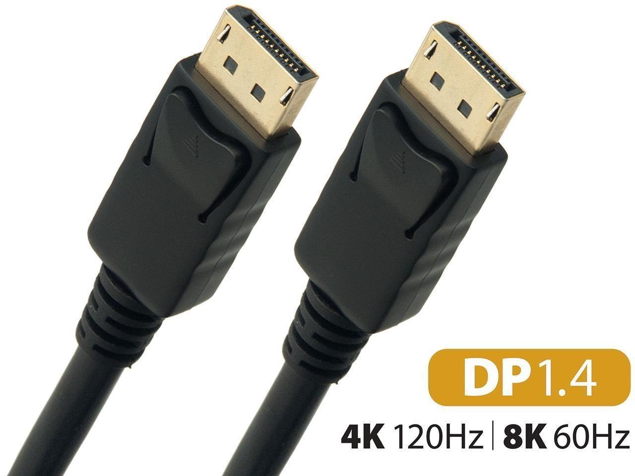 Nippon Labs DisplayPort 1.4 Version 8K DP Cable 8K 60Hz - 3FT. - Vesa Certified - DP To DP 1.4 HBR3 Cable -  Ultra High Speed 8K DP For Laptop PC TV Gaming Monitor 100% Copper Cable