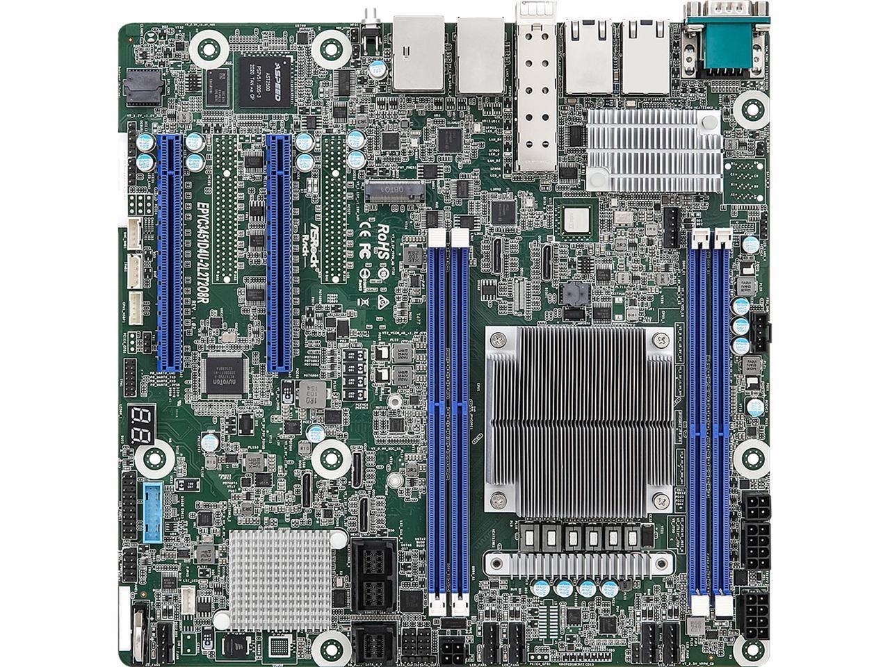 AsRock Rack Epyc3451d4u-2L2t2o8r Micro-ATX Server Motherboard Amd Epyc Embedded 3451 SoC SP4