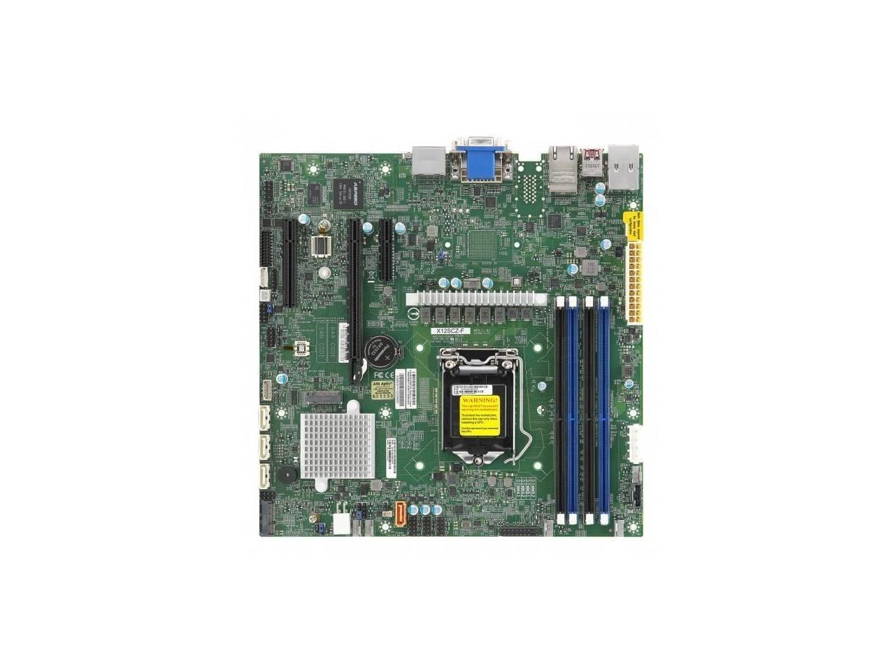 Supermicro Mbd-X12scz-F-O Single Socket Lga 1200/ Intel W480/ DDR4/ Sata3&Usb3.2/ M.2 microATX Server Motherboard