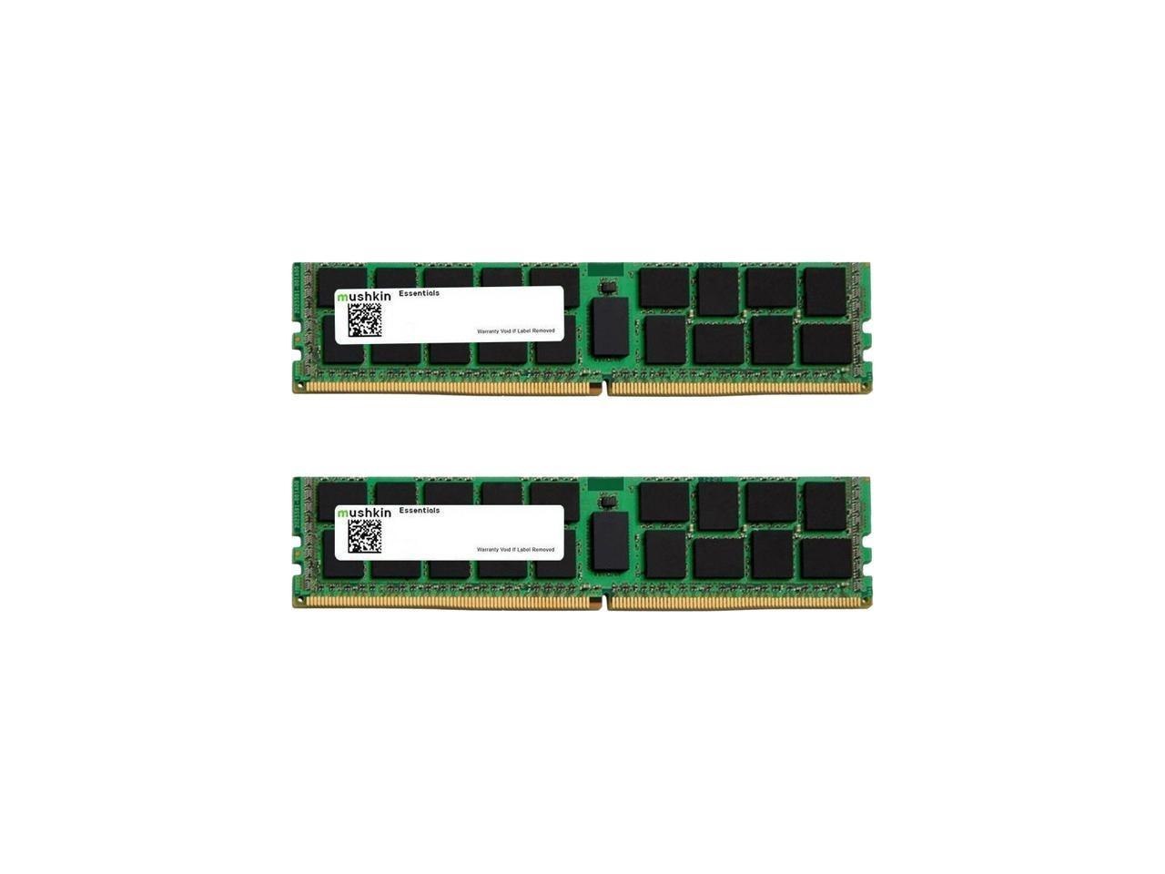 Mushkin Enhanced Essentials 64GB (2 X 32GB) DDR4 2666 (PC4 21300) Desktop Memory Model Mes4u266kf32gx2