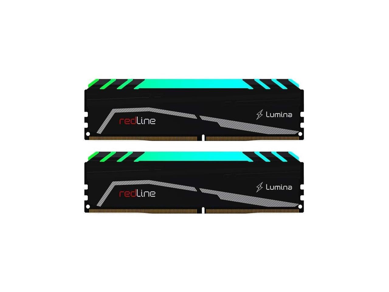 Mushkin Enhanced RGB Redline 32GB (2 X 16GB) 288-Pin PC Ram DDR4 3600 (PC4 28800) Desktop Memory Model Mla4c360gkkp16gx2