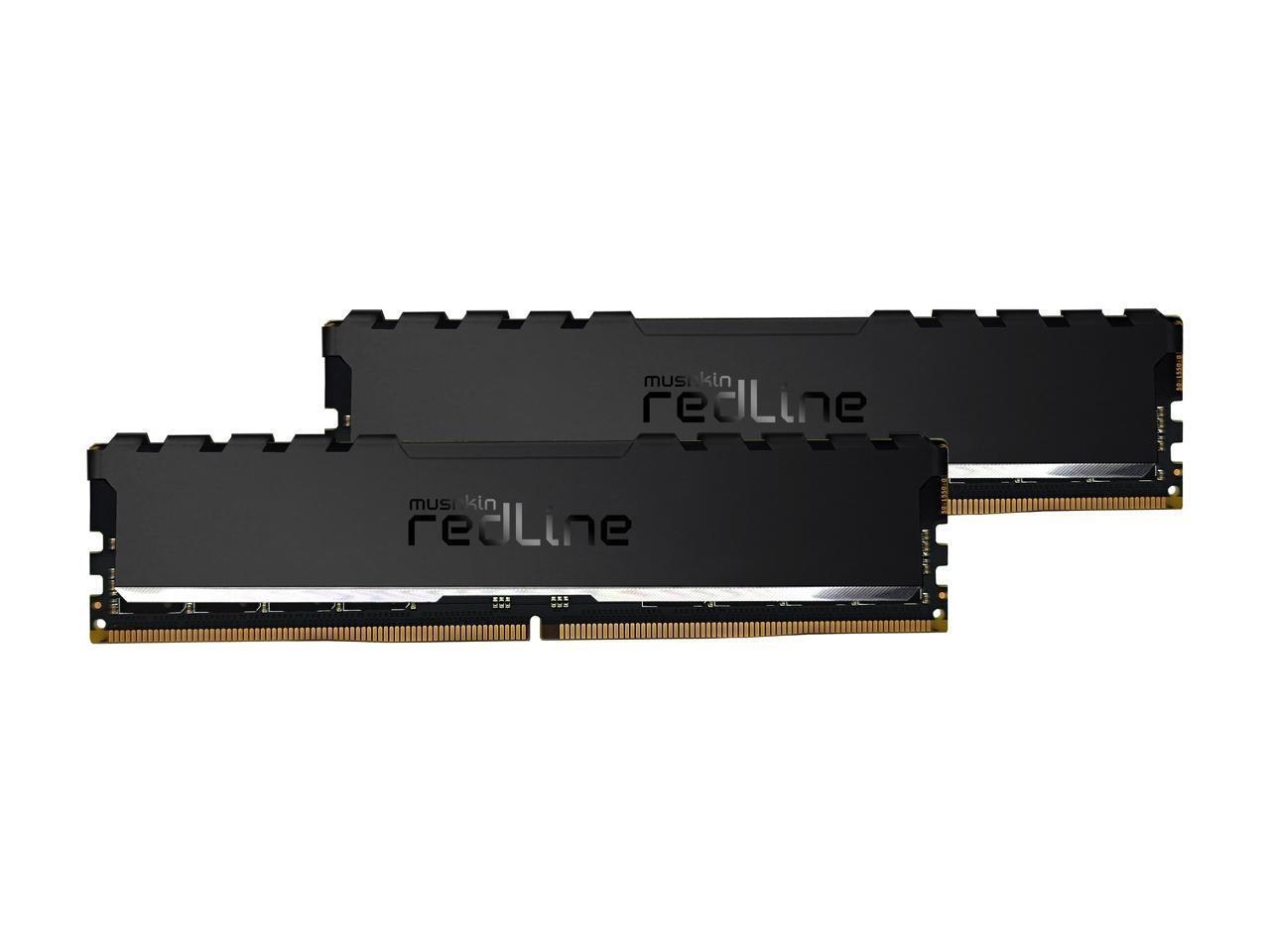 Mushkin Enhanced Redline Stiletto 64GB (2 X 32GB) 288-Pin PC Ram DDR4 3600 (PC4 28800) Desktop Memory Model Mrf4u360gkkp32gx2