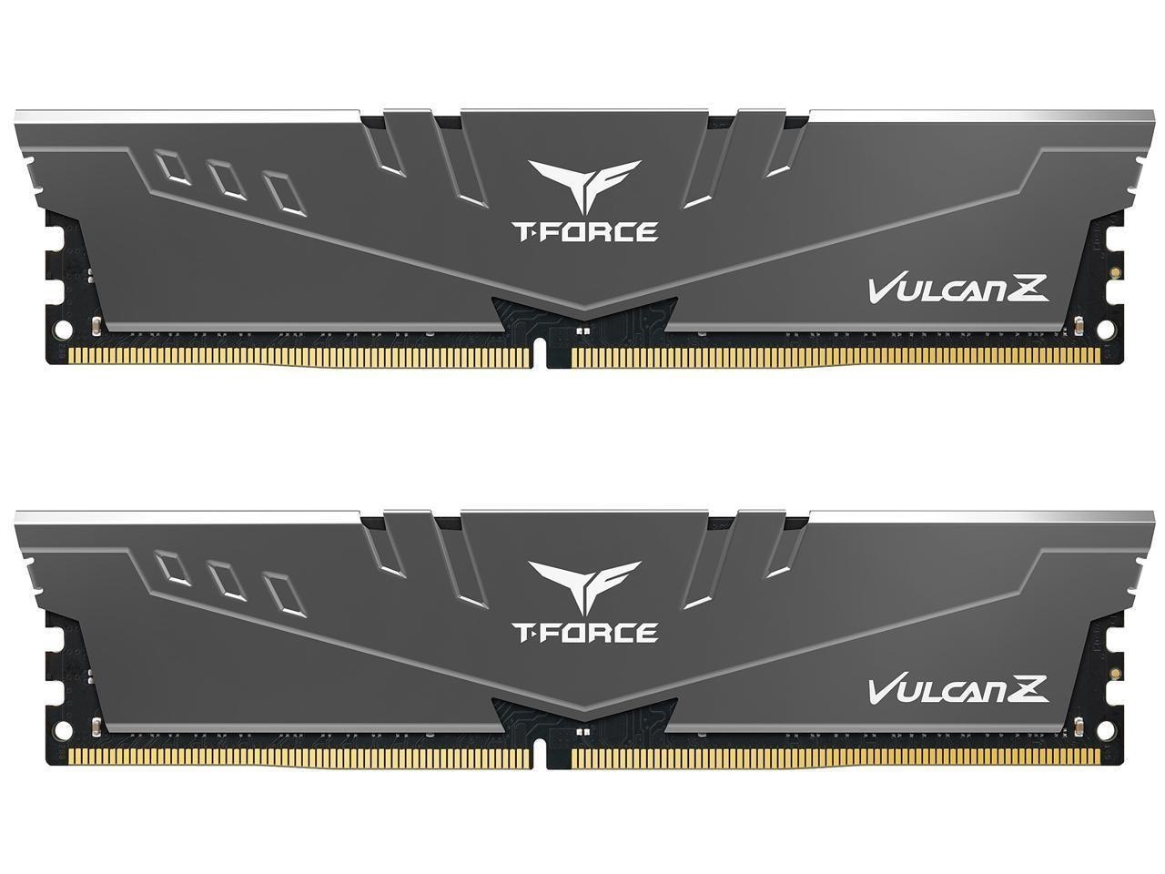 Team T-Force Vulcan Z 64GB (2 X 32GB) DDR4 3600 (PC4 28800) Desktop Memory Model TLZGD464G3600HC18JDC01