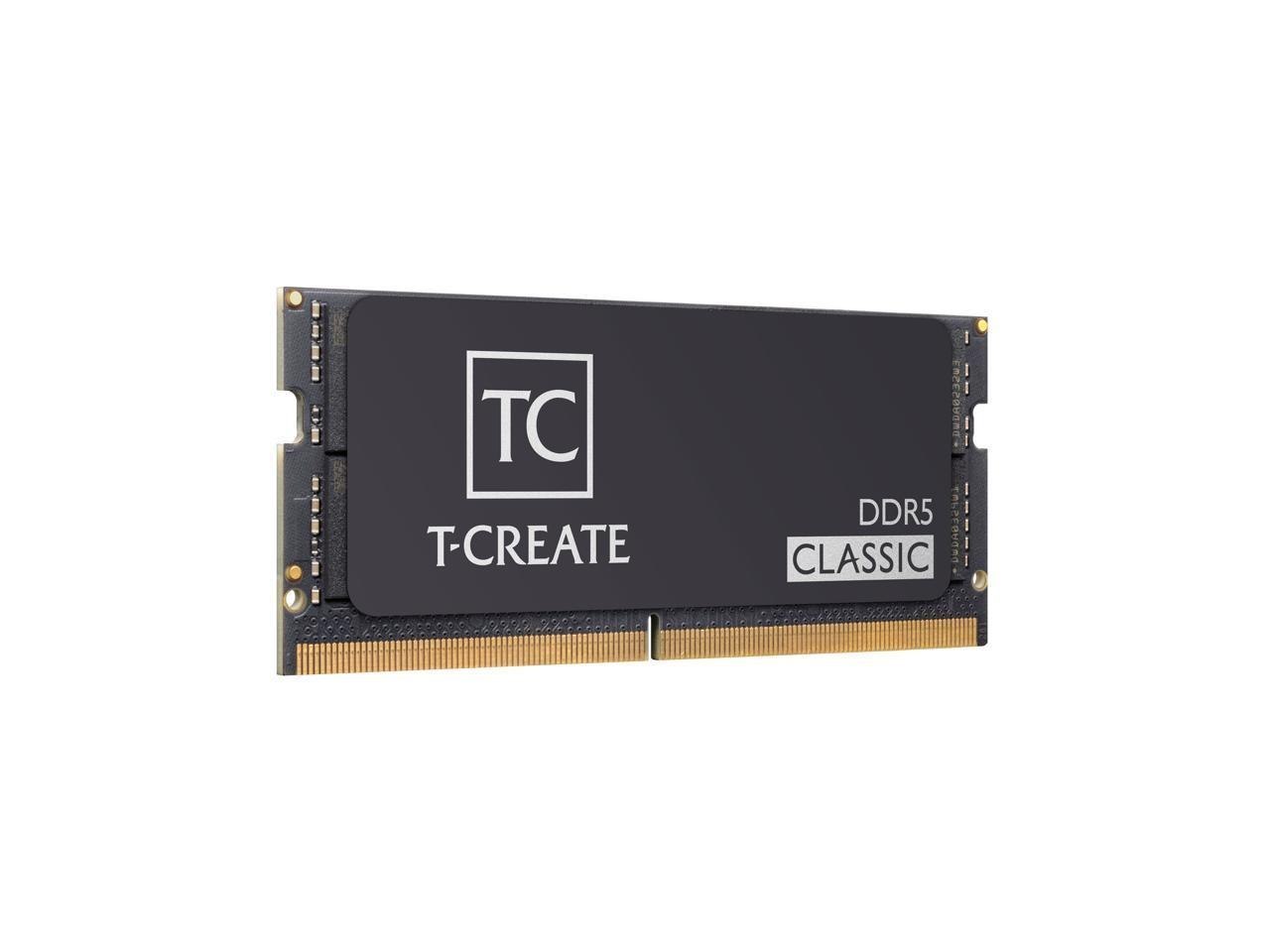 Team T-Create Classic 16GB 262-Pin DDR5 So-Dimm DDR5 5200 (PC5 41600) Laptop Memory Model CTCCD516G5200HC42-S01