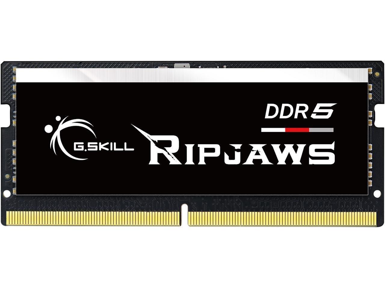 G.Skill Ripjaws So-Dimm 32GB 262-Pin DDR5 So-Dimm DDR5 4800 (PC4 38400) Laptop Memory Model F5-4800S3838a32gx1-Rs