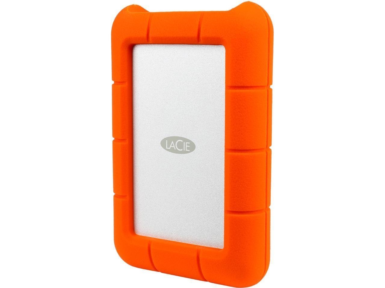 LaCie 4TB Rugged Mini External Hard Drive Usb 3.0 Model Lac9000633 Orange