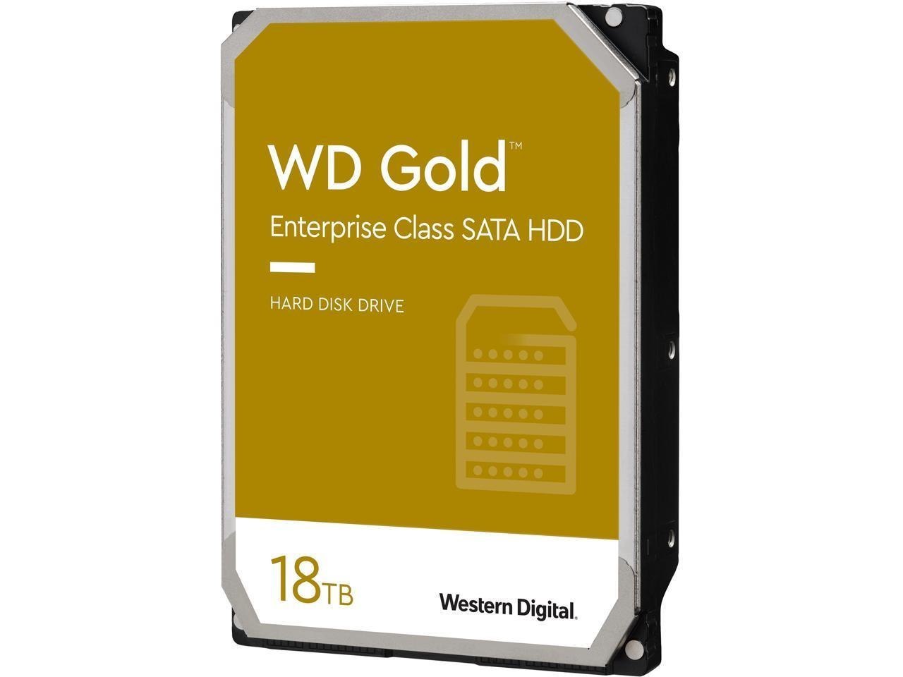 Western Digital WD Gold 18TB Enterprise Class Hard Disk Drive - 7200 RPM Class Sata 6Gb/s 512MB Cache 3.5 Inch - Ne-Wd181kryz