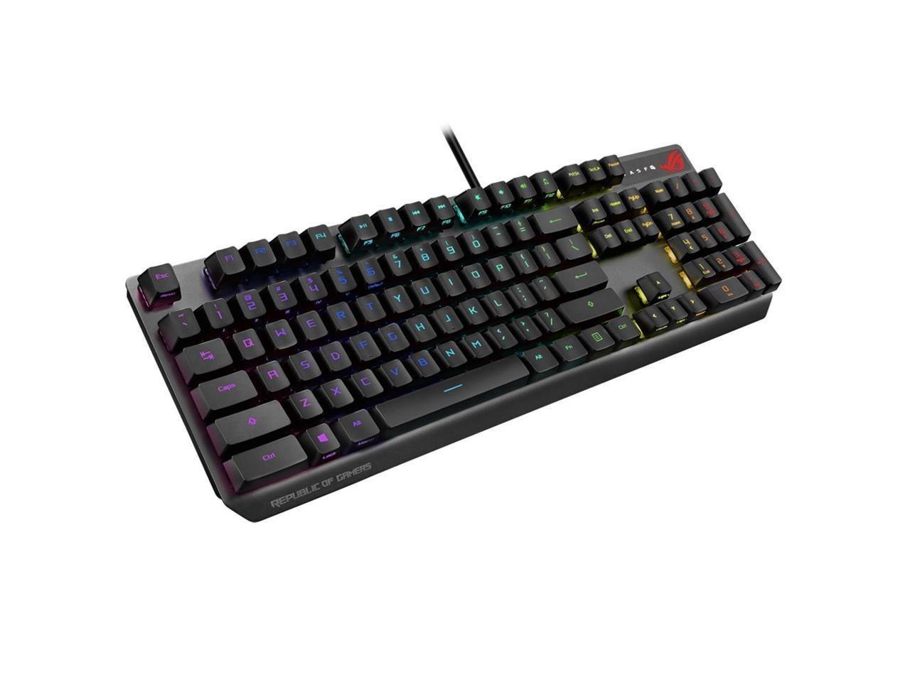 Asus Xa05 Rog Strix Scope Rx/Bl/Us Mechanical Gaming Keyboard With Rog NX Blue Optical Mechanical Switches