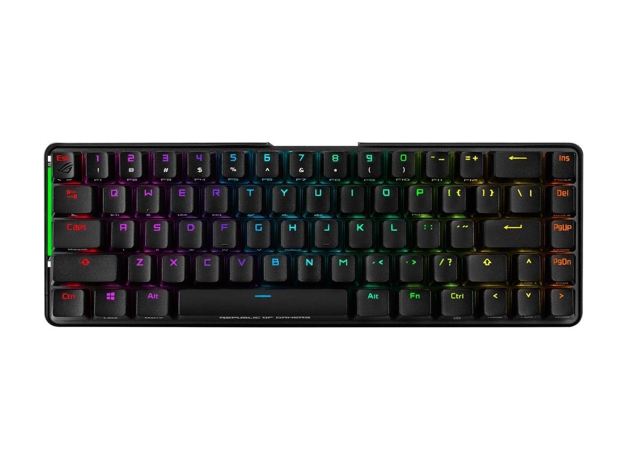 Asus Rog Falchion NX 65% Wireless RGB Gaming Mechanical Keyboard | Rog NX Blue Clicky Switches