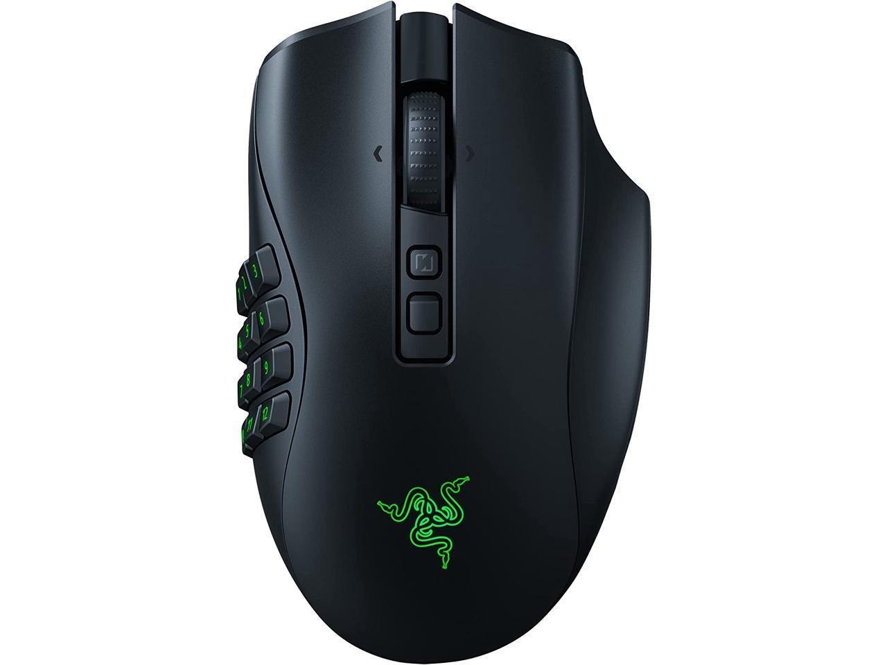 Razer Naga V2 Pro Wireless Mmo Gaming Mouse: 19+1 Programmable Buttons W/ Swappable Side Plates - HyperScroll Pro Wheel - Focus Pro 30K Optical Sensor - Optical Mouse Switches Gen-3 - 300 HR Battery