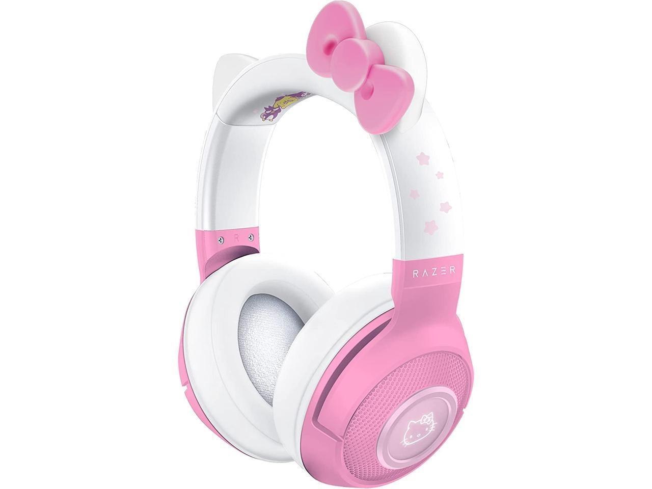 Razer Kraken BT Headset: Bluetooth 5.0-40MS Low Latency Connection - Custom-Tuned 40MM Drivers - Beamforming Microphone - Powered BY Razer Chroma - Hello Kitty & Friends Edition