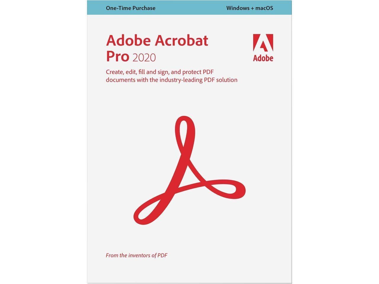 Adobe Acrobat 2020 Pro - Perpetual License