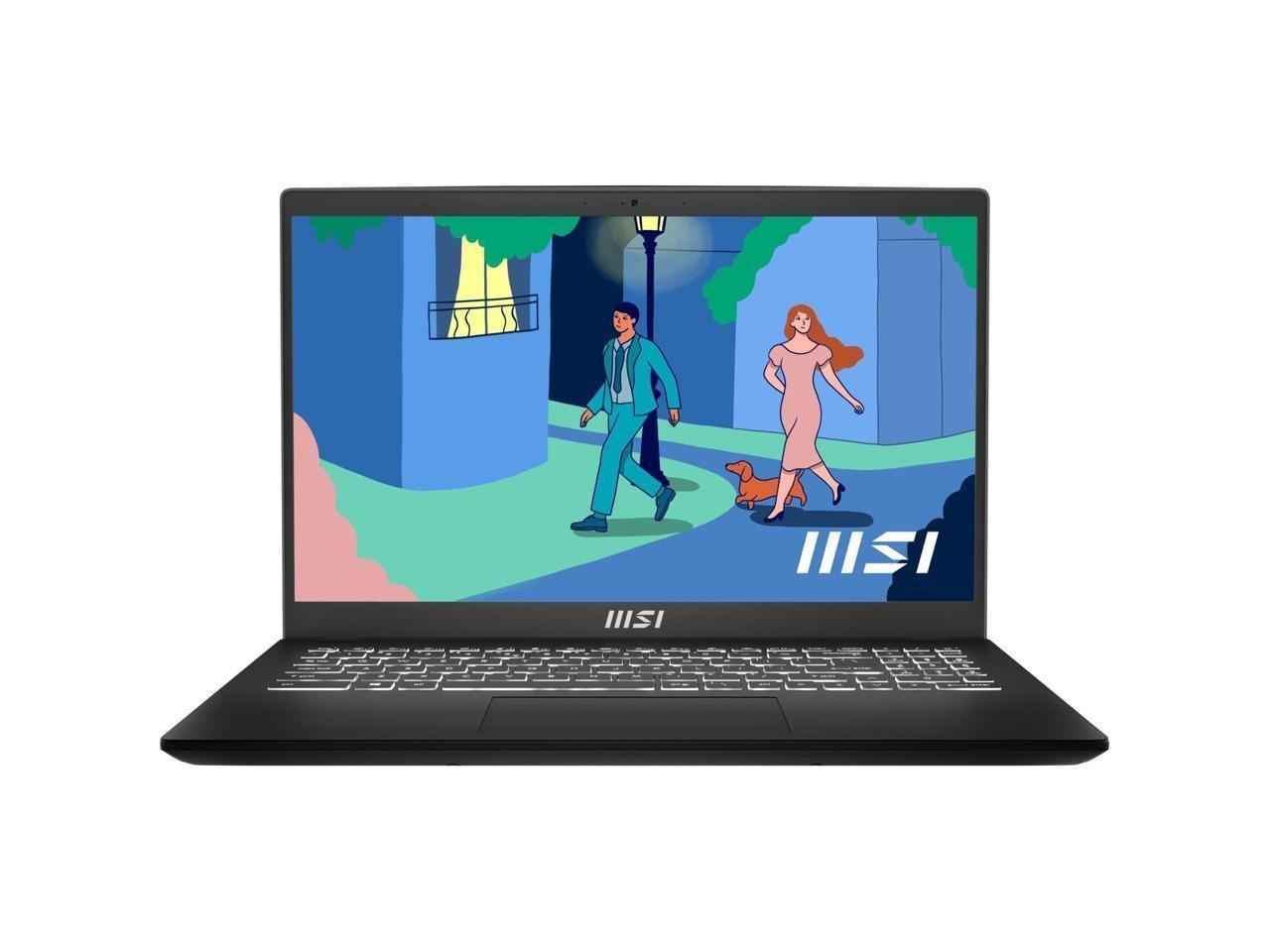 Msi Modern 15 15.6" Ultra Thin And Light Professional Laptop Intel® Core™ I7-1195G7 Intel® Iris® Xe 16GB DDR4 1TB NVMe SSD Win 11 Pro