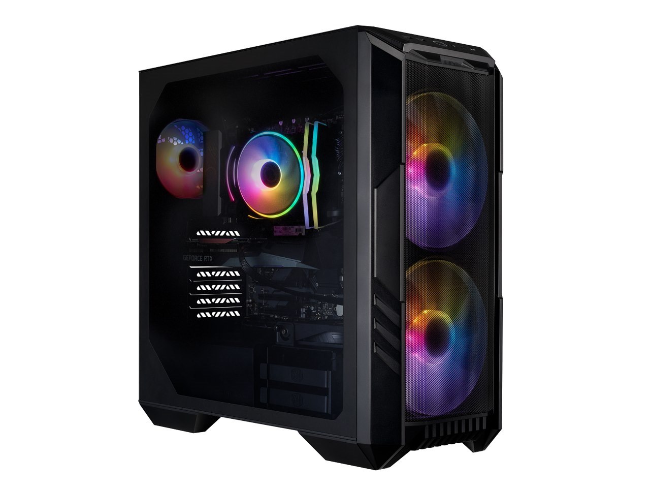 Cooler Master Gaming Desktop Haf 5 Pro Ayg-H5i7-Nb11n-N1 Intel Core I7 12TH Gen 12700F (2.10GHz) 16GB DDR4 1 TB PCIe SSD Nvidia GeForce RTX 3060 Ti Windows 11 Home 64-Bit