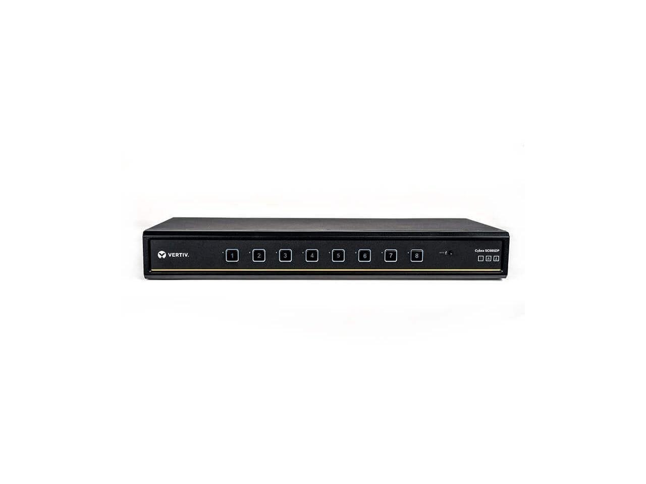 Liebert Vertiv Cybex SC900 Secure KVM Dual Head 8 Port Universal And DPP Niap Version 4.0 Certified SC985DPH400