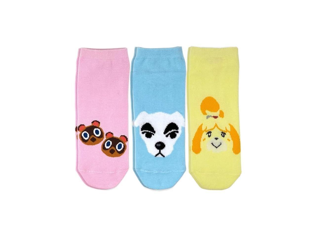 Nintendo Animal Crossing: New Horizons Ankle Socks - 3 Pack - Official Nintendo Merchandise