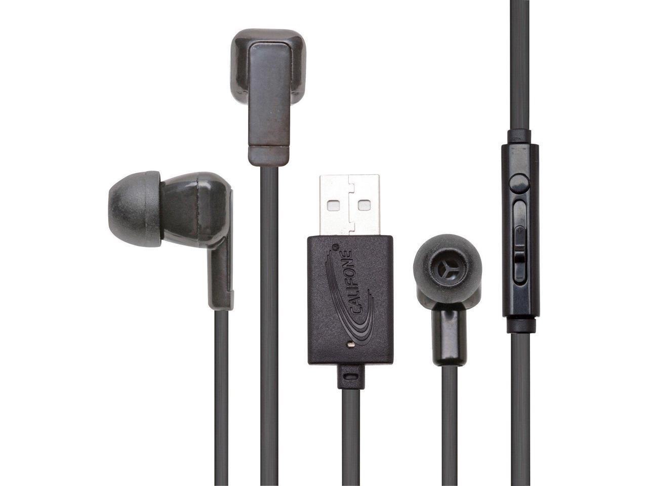 Califone E3usb Ear Bud With Microphone And Usb Connector