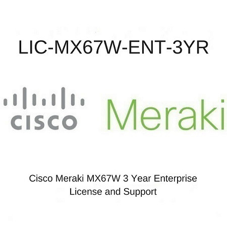 Meraki Enterprise + 3 Years Enterprise Support - Subscription Licence - 1 Security Appliance - 3 Year