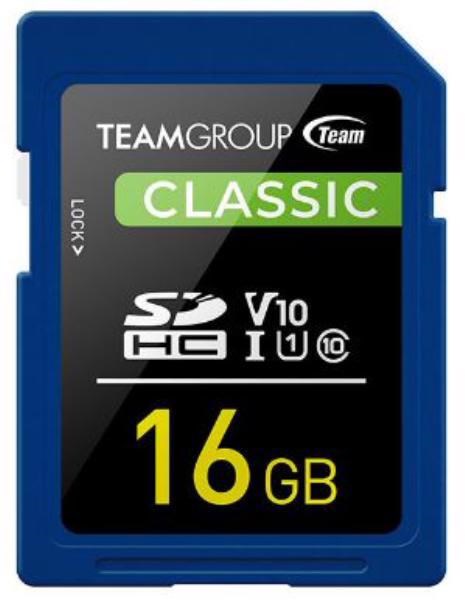 Buy Team Classic SD Memory Card 16 GB Uhs (Ultra) Speed Class 1(U1