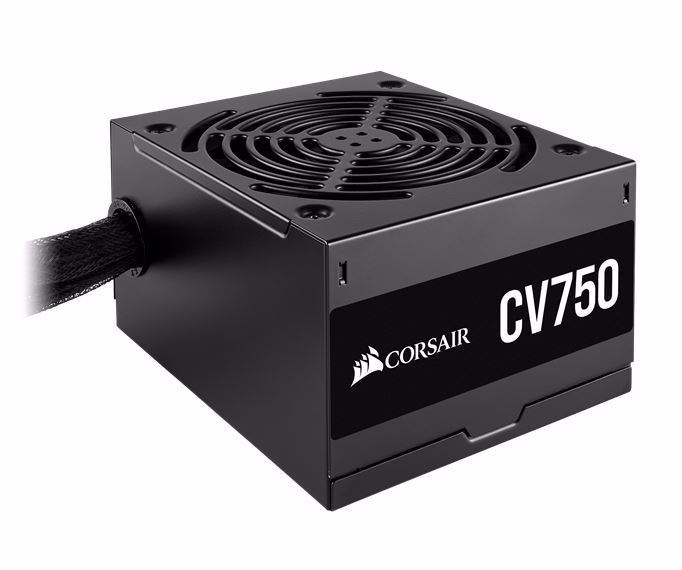 Corsair 750W CV Series CV750, 80 Plus Bronze Certified, Up To 88% Efficiency, Compact 125MM Design Easy Fit And Airflow, Atx, Psu