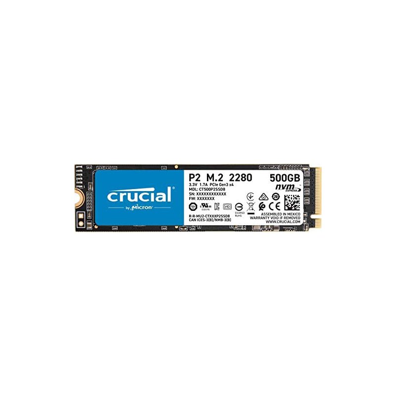 Crucial CT500P2SSD8 500GB M.2 Internal NVMe PCIe SSD