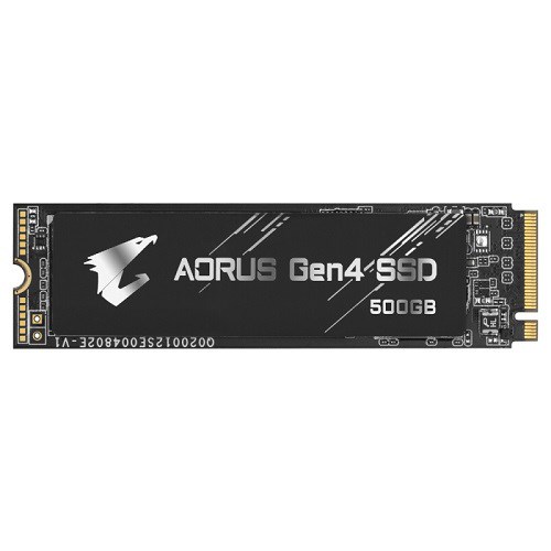 Gigabyte M.2 Aorus Gen4 SSD 500GB 5000/2500 MB/s PCI-Express 4.0 X4, NVMe 1.3