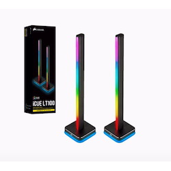 Corsair Icue LT100 Smart Lighting Towers Starter Kit(AU), Icue Software, Long Last Led. Pre-Set Effects.Enhanced Entertainment And Visual Experience
