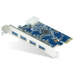 Astrotek 4X Ports Usb 3.0 PCIe Pci Express Add-On Card Adapter 5Gbps Windows XP/7/8/10 Server 2008 & Later Renesas 720201 Chipset ~Ussun-Usb4300ns