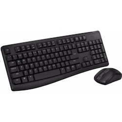 Rapoo X1800Pro Wireless Mouse & Keyboard Combo - 2.4G, 10M Range, Optical, Long Battery, Spill-Resistant Design,1000 Dpi, Nano Receiver, Entry