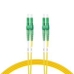 4Cabling 9.5M Lc/Apc-Lc/Apc Os1 / Os2 Singlemode Fibre Optic Duplex Patch Cable 2MM Oversleeving | Yellow | No Packaging