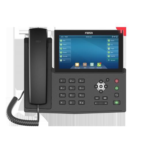 Fanvil X7 - 20 Line Ip Phone, 7" 800 X 480 Touch LCD, 106 DSS Key, Build-In BT, Dual 1000Mbps Eth Port ( 2 Year Warranty )