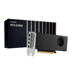 Nvidia RTX A2000, 12GB, GDDR6 192-Bit, 288GB/s, PCIe Gen4 X 16, Dual Slot, 4X Mini DisplayPort 1.4, 70W, Ampere, 3YR Warranty