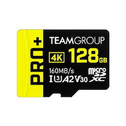 Team Group Pro+ MicroSDXC Memory Card 128GB, Read Up To 160 MB/s; Write Up To 90 MB/s For Nintendo-Switch, Steam Deck, Rog Ally, Tablets