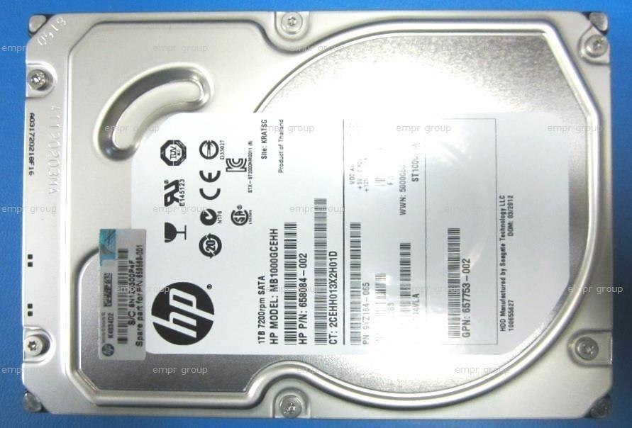 HPE 1 TB Hard Drive - 3.5" Internal - SATA (SATA/600)