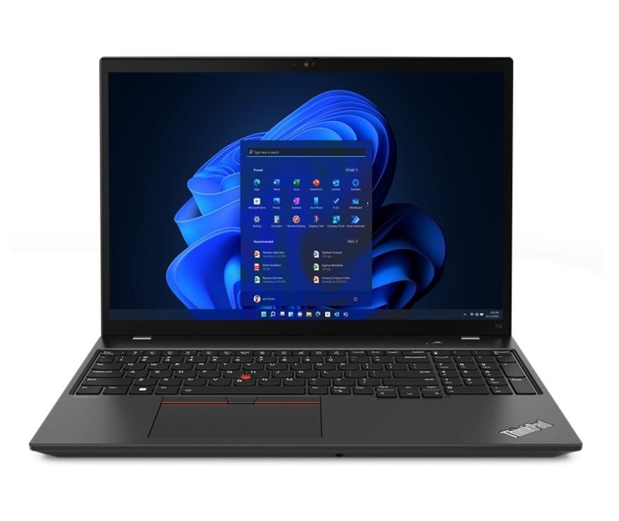 Lenovo ThinkPad T16 Gen 1 21BV0034AU 16" Notebook - WUXGA - 1920 x 1200 - Intel Core i5 12th Gen i5-1235U Deca-core (10 Core) 1.30 GHz - 16 GB Total RAM - 8 GB On-board Memory - 256 GB SSD - Thunder Black