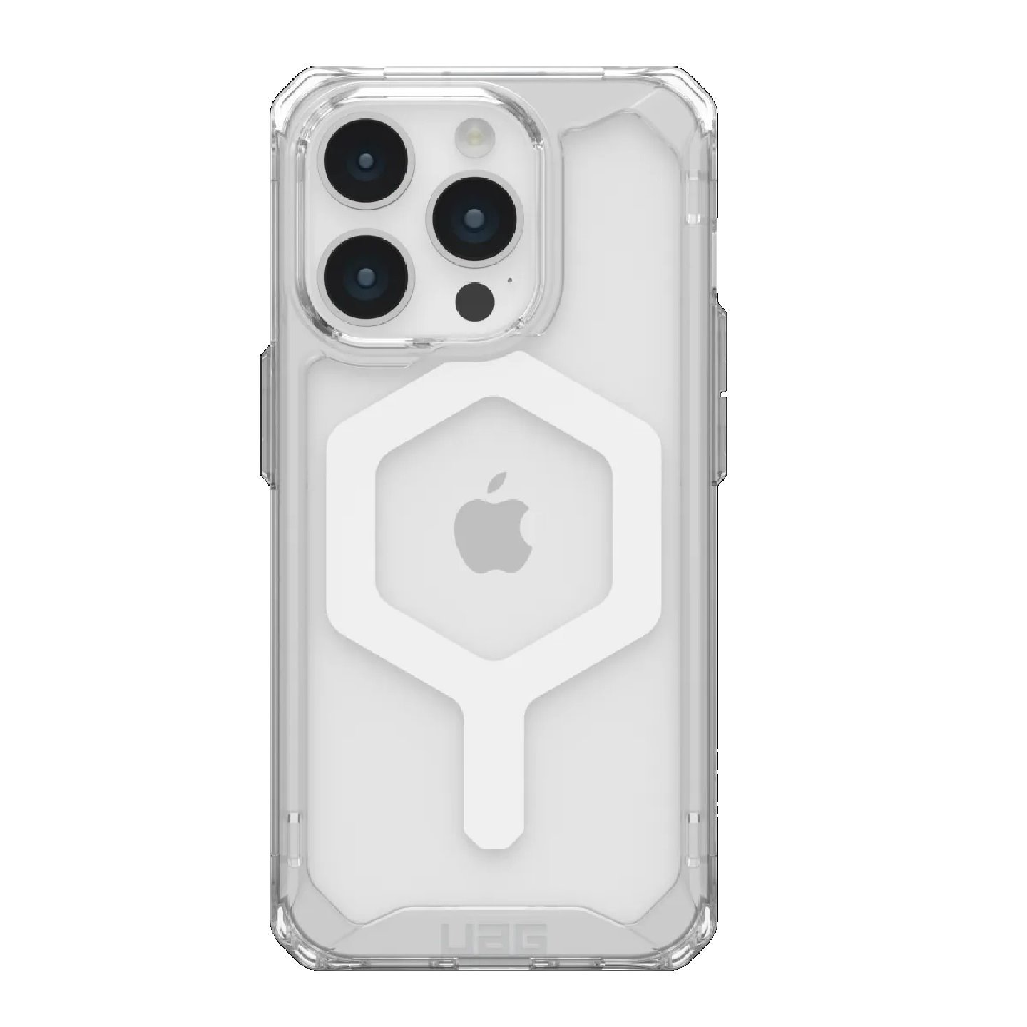 Uag Plyo MagSafe Apple iPhone 15 Pro (6.1') Case - Ice/White (114286114341), 16 FT. Drop Protection (4.8M), Armored Shell, Air -Soft Corners