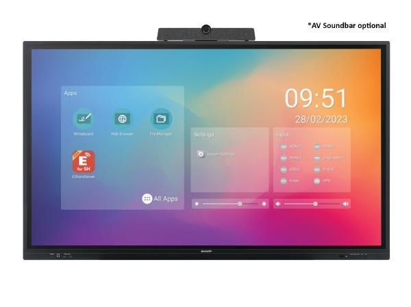 Sharp PN-LC752 LCD 75" Infrared Touch Display / 3840 X 2160