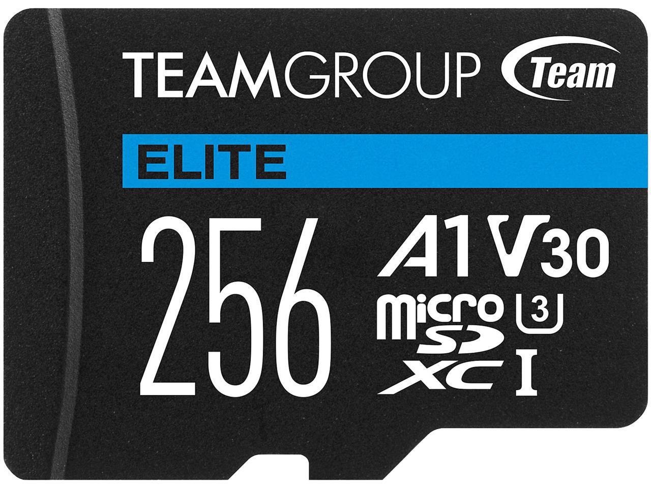 Teamgroup Elite Usdxc 256GB Uhs-I U3 V30 A1 Retail W/1Adapter