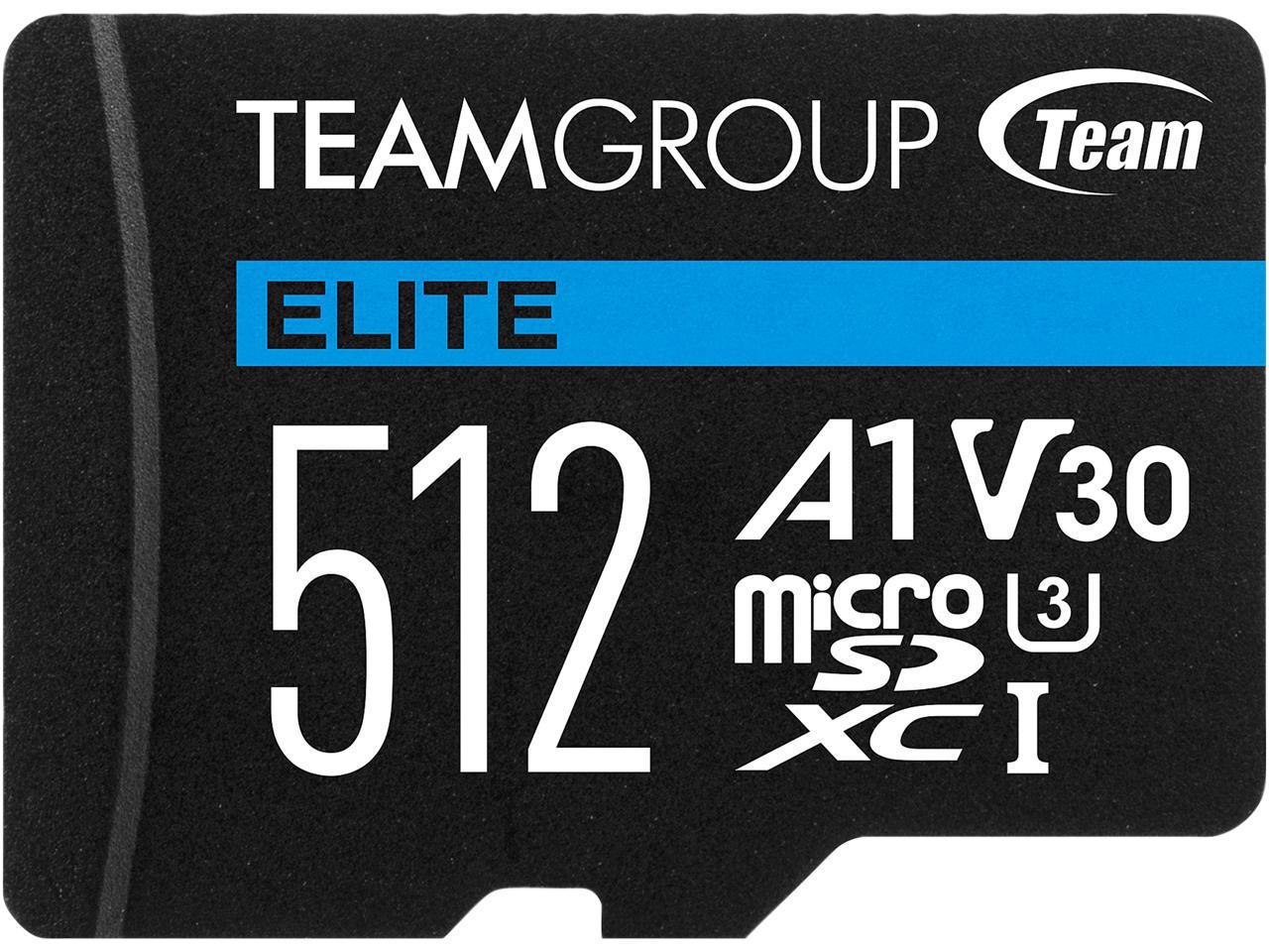 Teamgroup Elite Usdxc 512GB Uhs-I U3 V30 A1 Retail W/1Adapter