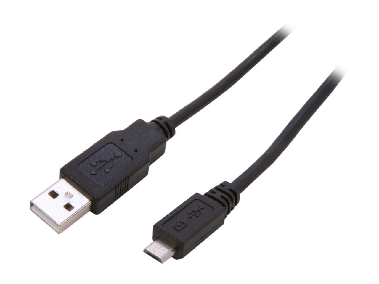 Nippon Labs Black 6 FT. A/Male To Micro B/Male 6FT Cable Model USB-6-Micro 6 Feet