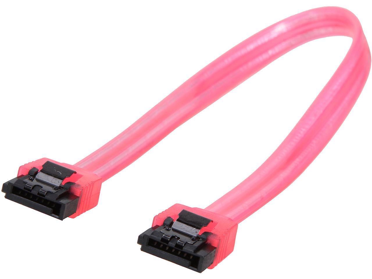 Nippon Labs Sata3l-0.8Ft-Rd 0.8 FT. Sata Iii Cable W/ Locking Latch 0.8 FT.