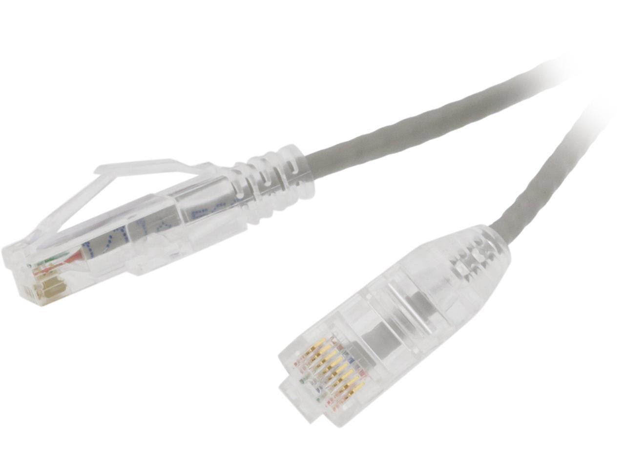 Nippon Labs 28 Awg Snagless Ultra Slim Cat6 Ethernet Patch Cable - Network Internet Cord - RJ45