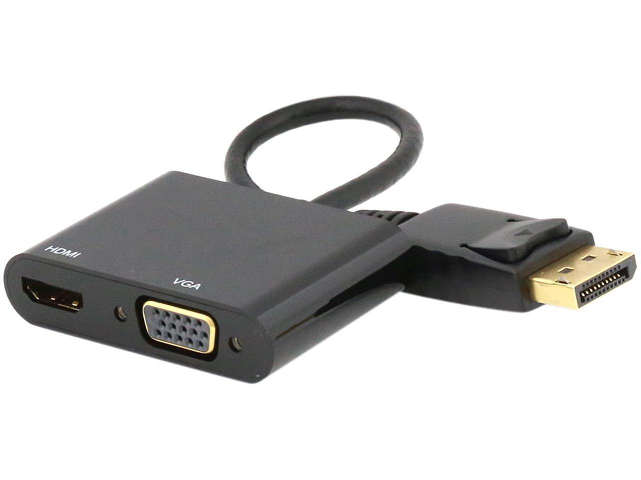 Nippon Labs 30DP-HMVG2-4K DisplayPort 1.2 To Hdmi / Vga Travel Adapter Converter