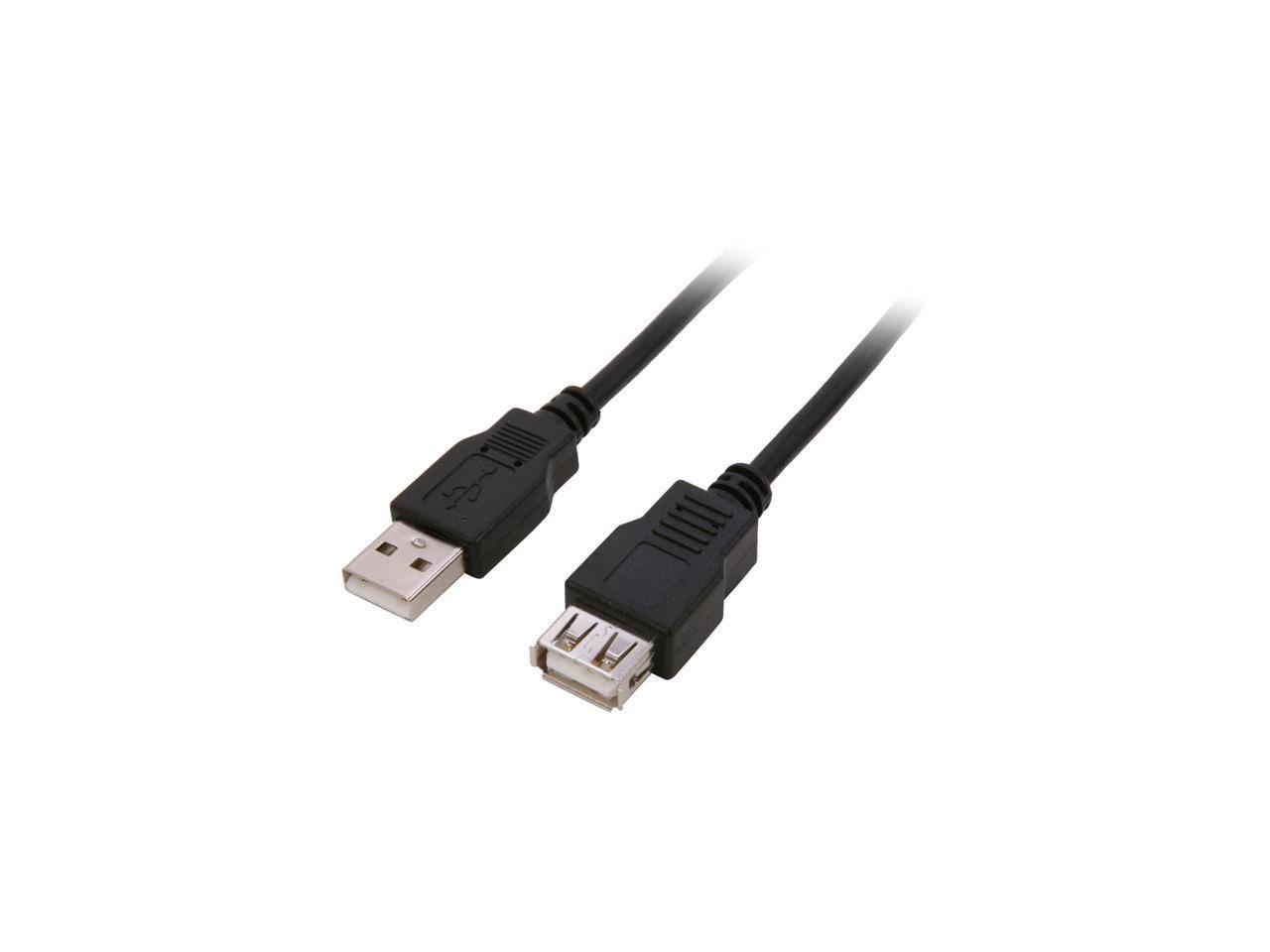 Nippon Labs Black 15 FT. Usb Cable A/Male To A/Female Extension Usb Cable Model Usb-15-Mf-Bk-2P