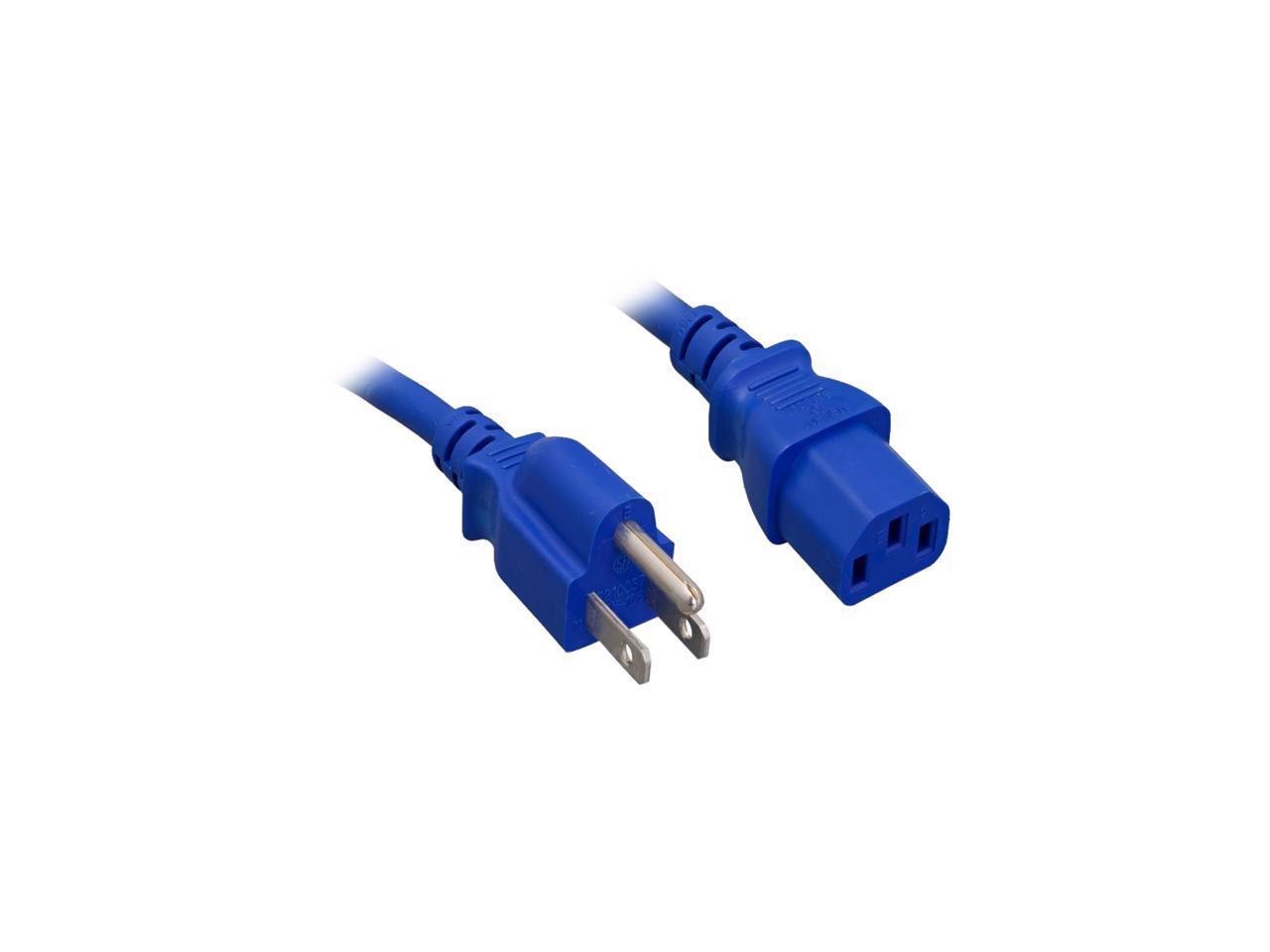 Nippon Labs 18 Awg Blue Standard Power Cord Nema 5-15P To C13